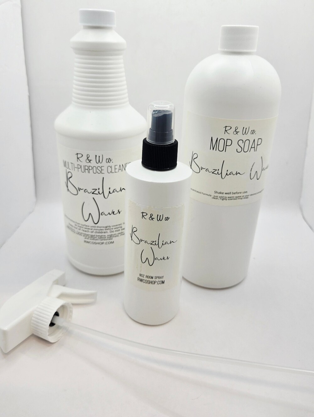 R&W Co Brazilian Waves Cleaning Bundle Mop Soap Multi-Purpose Cleaner Refill